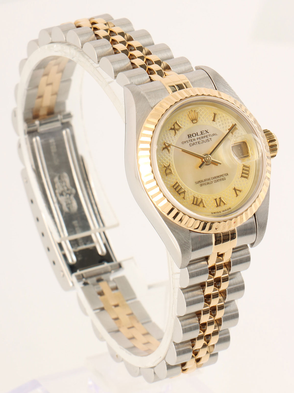 1998～1999年頃製 オイスターパーペチュアルデイトジャスト シルバー/ゴールド/シェルイエロー