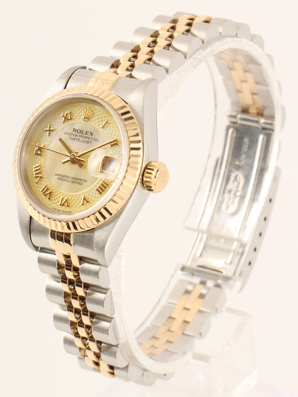 1998～1999年頃製 オイスターパーペチュアルデイトジャスト シルバー/ゴールド/シェルイエロー