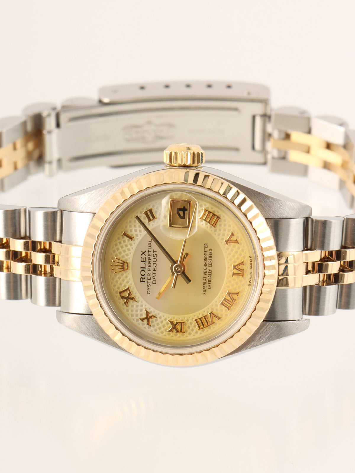 1998～1999年頃製 オイスターパーペチュアルデイトジャスト シルバー/ゴールド/シェルイエロー