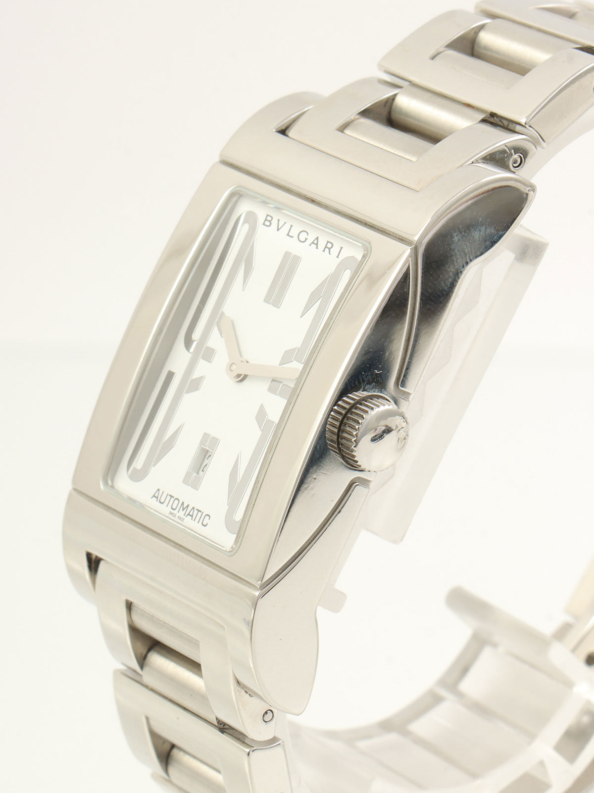 Rettangolo 银色/白色腕表