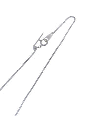 18K Diamond Flower Design Necklace in Silver