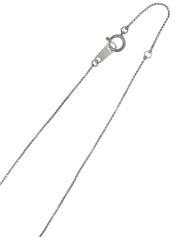 Platinum Topaz Teardrop Design Necklace in Silver/Orange