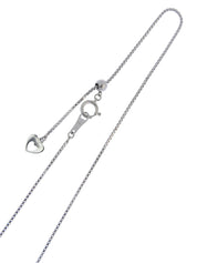 プラチナエメラルドダイヤモンドデザインネックレス シルバー/グリーン