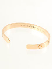 18Kラブオープンブレスレット ピンクゴールド