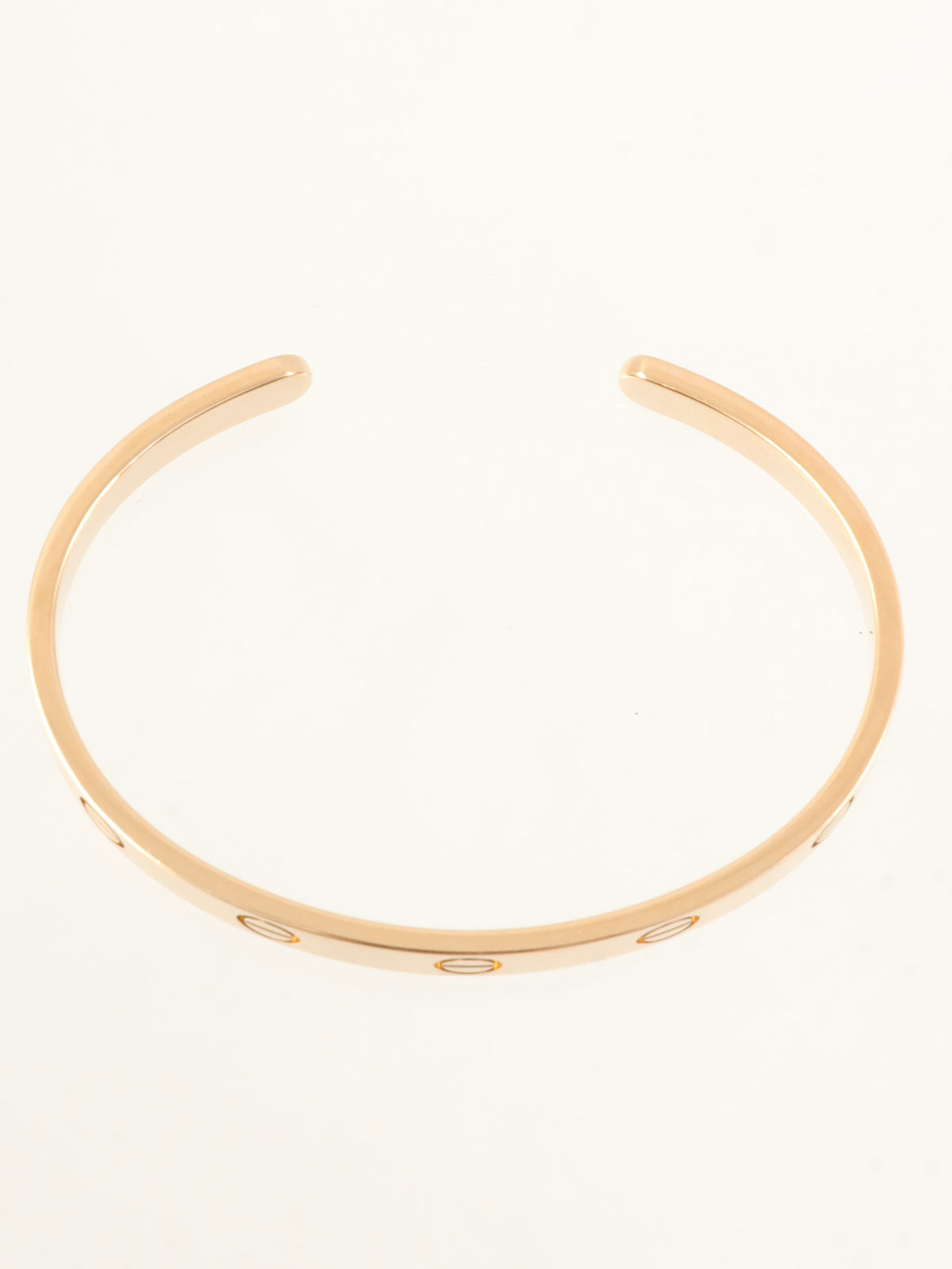 18K玫瑰金Love开口手镯