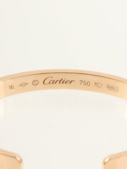 18Kラブオープンブレスレット ピンクゴールド