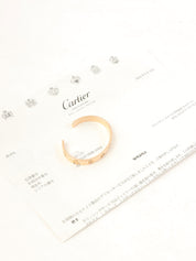 18Kラブオープンブレスレット ピンクゴールド