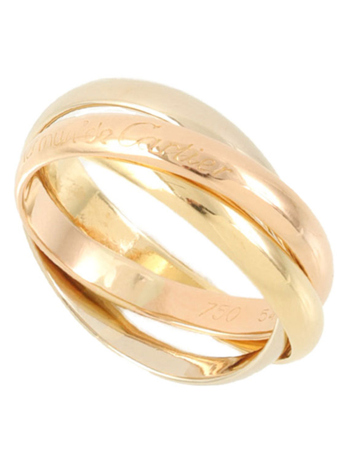 18Kトリニティリング イエローゴールド/ピンクゴールド/ホワイトゴールド