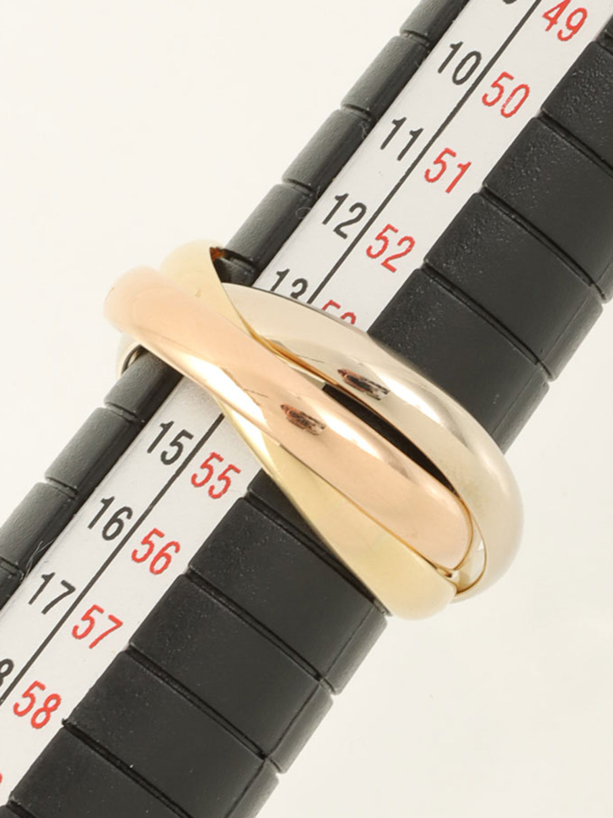 18K Trinity Ring in Yellow Gold/Pink Gold/White Gold