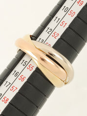 18K Trinity Ring in Yellow Gold/Pink Gold/White Gold