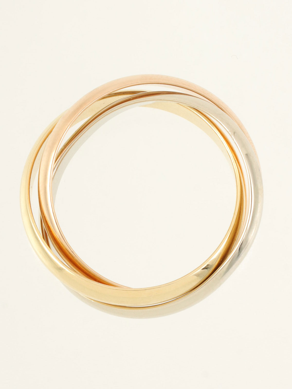 18Kトリニティリング イエローゴールド/ピンクゴールド/ホワイトゴールド