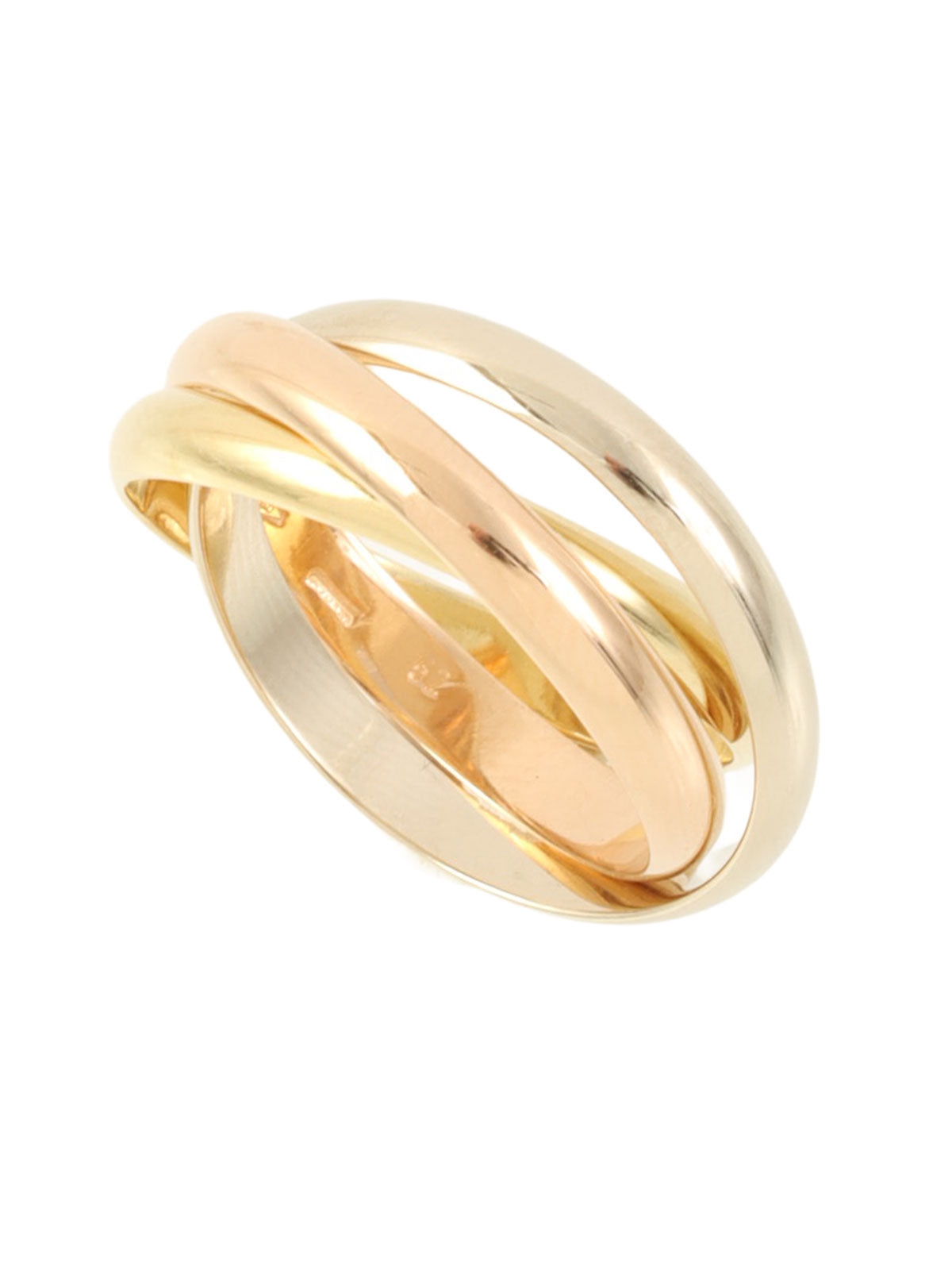 18Kトリニティリング イエローゴールド/ピンクゴールド/ホワイトゴールド