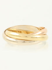 18Kトリニティリング イエローゴールド/ピンクゴールド/ホワイトゴールド