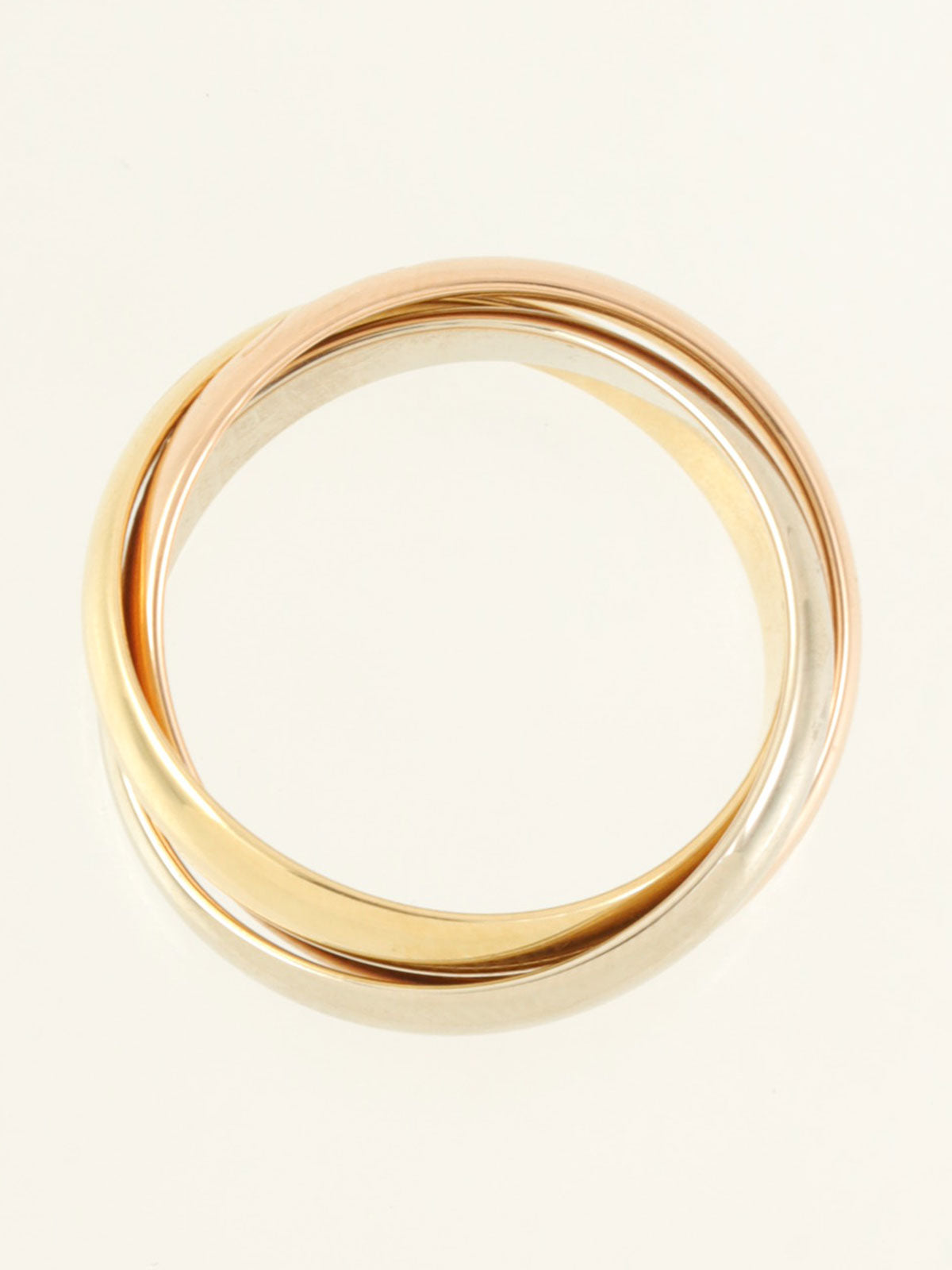 18Kトリニティリング イエローゴールド/ピンクゴールド/ホワイトゴールド