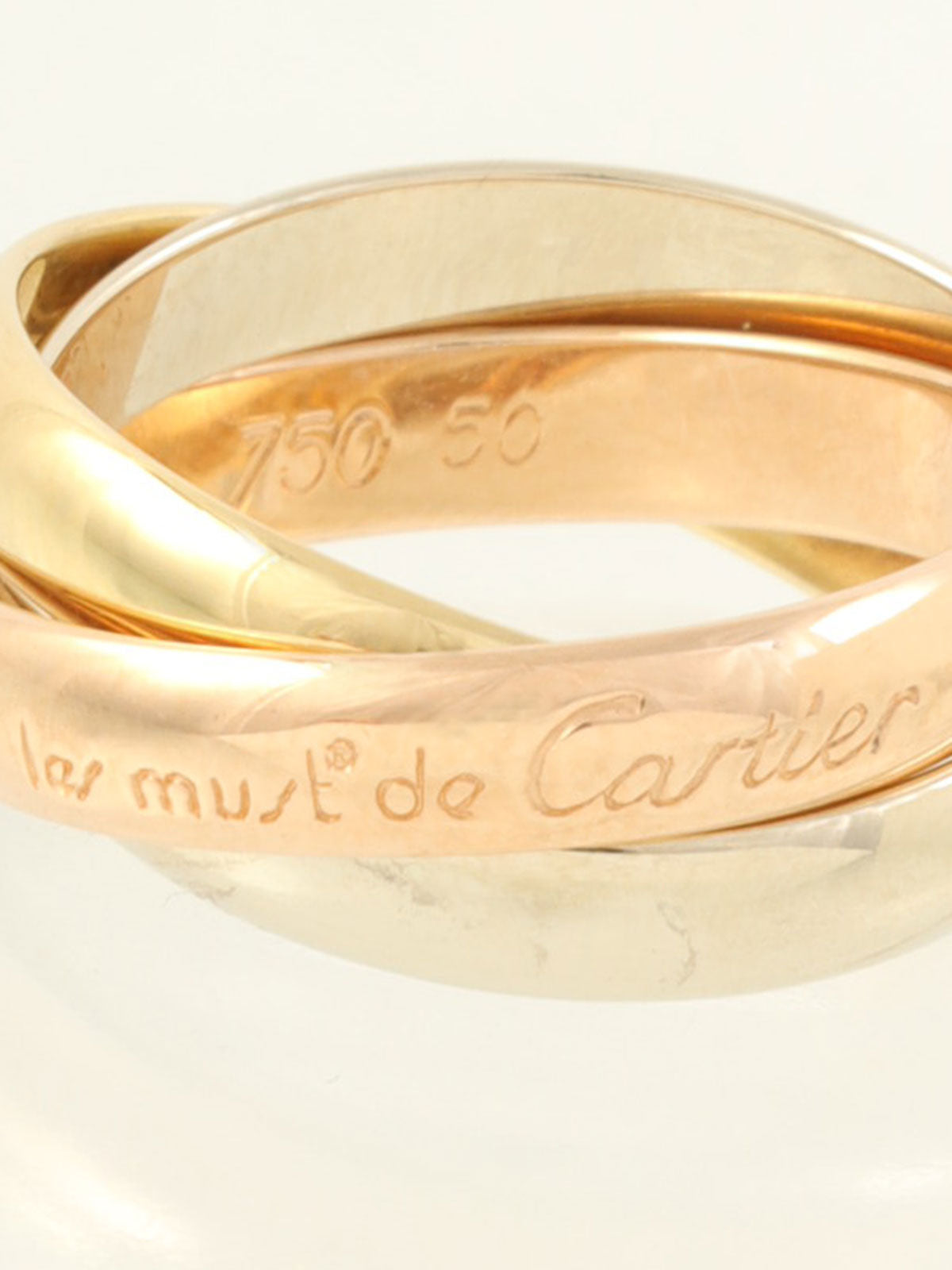 18Kトリニティリング イエローゴールド/ピンクゴールド/ホワイトゴールド