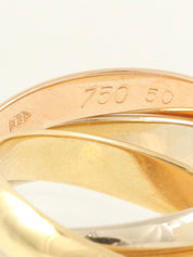 18Kトリニティリング イエローゴールド/ピンクゴールド/ホワイトゴールド