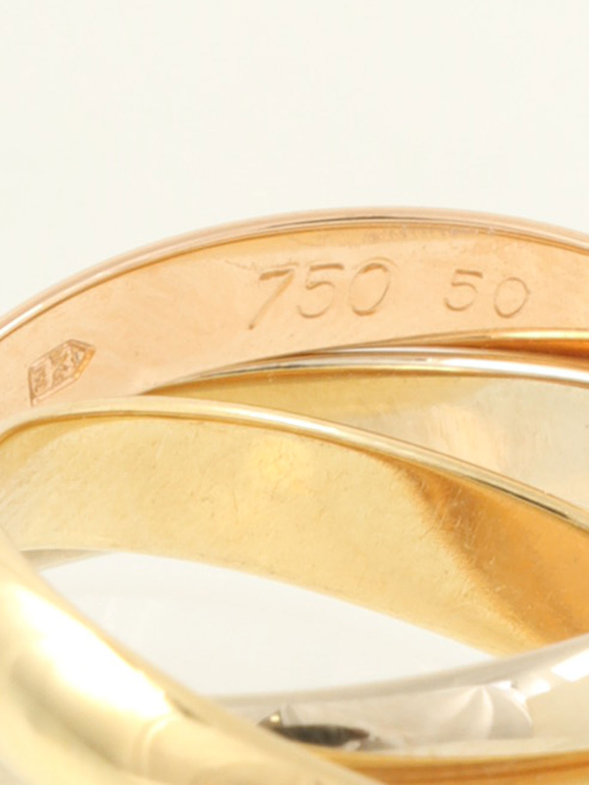 18Kトリニティリング イエローゴールド/ピンクゴールド/ホワイトゴールド