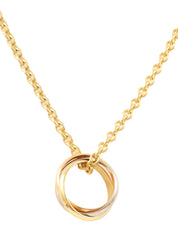 18Kベビートリニティネックレス ホワイトゴールド/イエローゴールド/ピンクゴールド