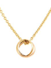 18Kベビートリニティネックレス ホワイトゴールド/イエローゴールド/ピンクゴールド