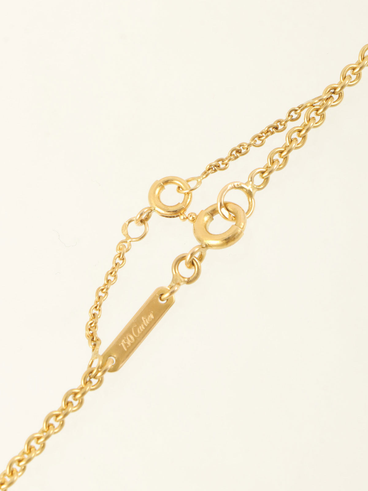 18Kベビートリニティネックレス ホワイトゴールド/イエローゴールド/ピンクゴールド