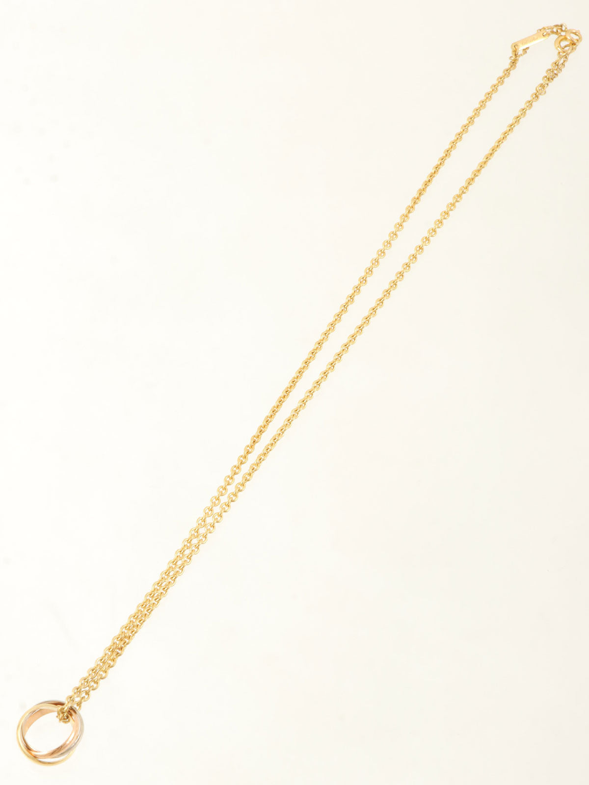 18Kベビートリニティネックレス ホワイトゴールド/イエローゴールド/ピンクゴールド