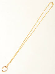 18Kベビートリニティネックレス ホワイトゴールド/イエローゴールド/ピンクゴールド