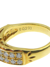 18K金镶钻祖母绿心形戒指/绿色