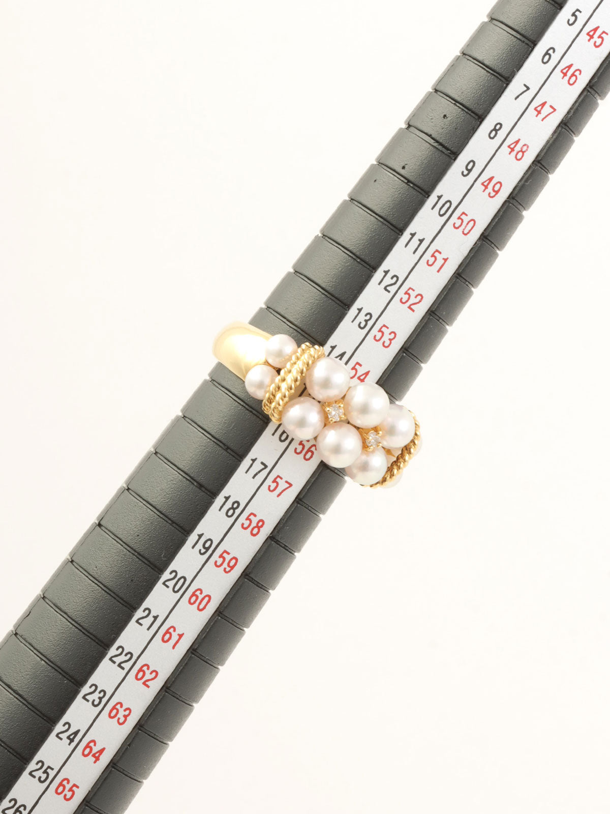 18K金珍珠钻石戒指