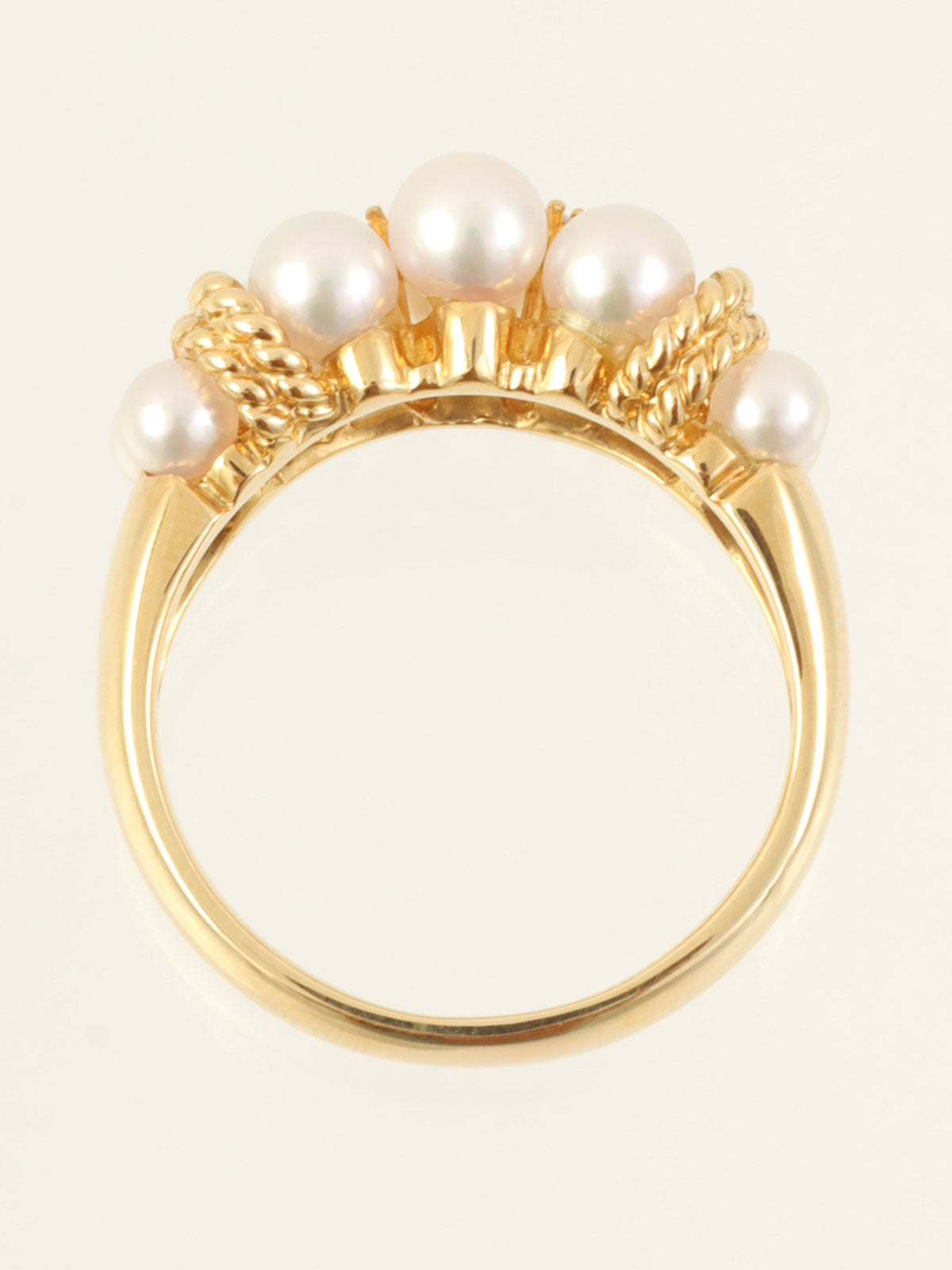 18K金珍珠钻石戒指