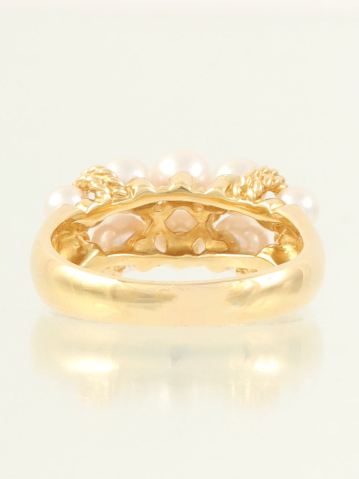 18K金珍珠钻石戒指