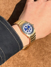 18K Santos Cougar MM Gold/Blue