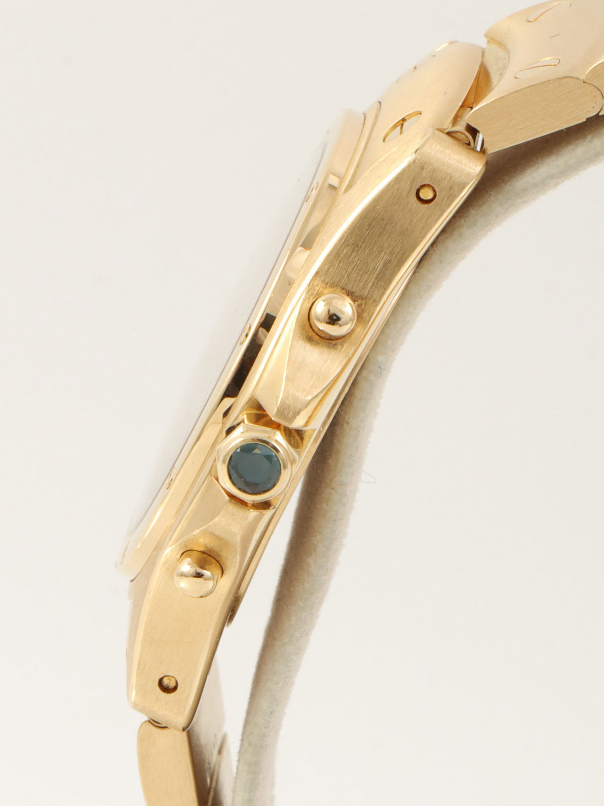 18K Santos Cougar MM Gold/Blue