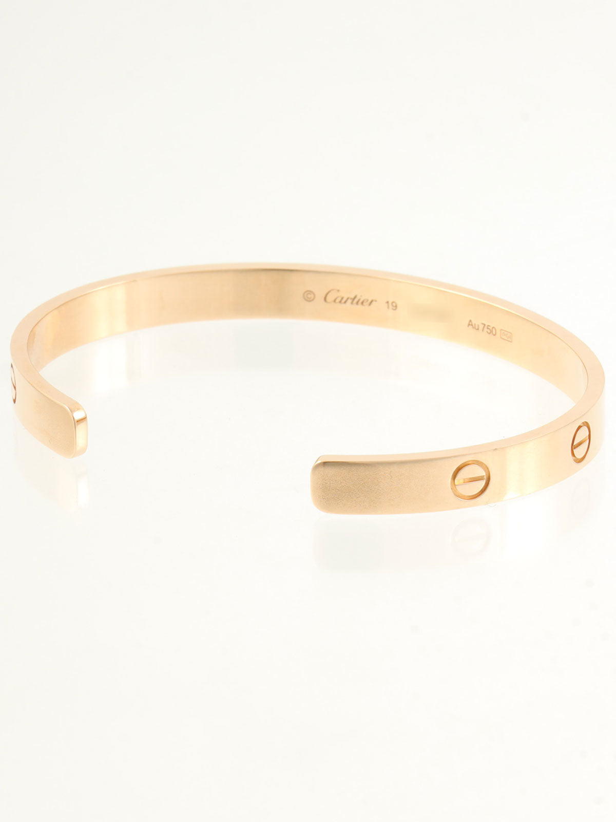 18Kラブオープンブレスレット ピンクゴールド