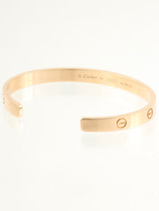 18Kラブオープンブレスレット ピンクゴールド