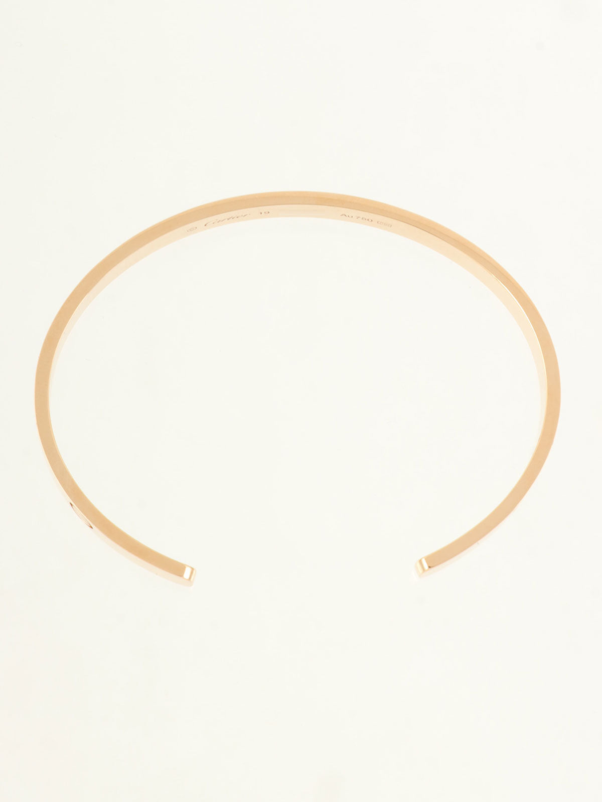 18Kラブオープンブレスレット ピンクゴールド