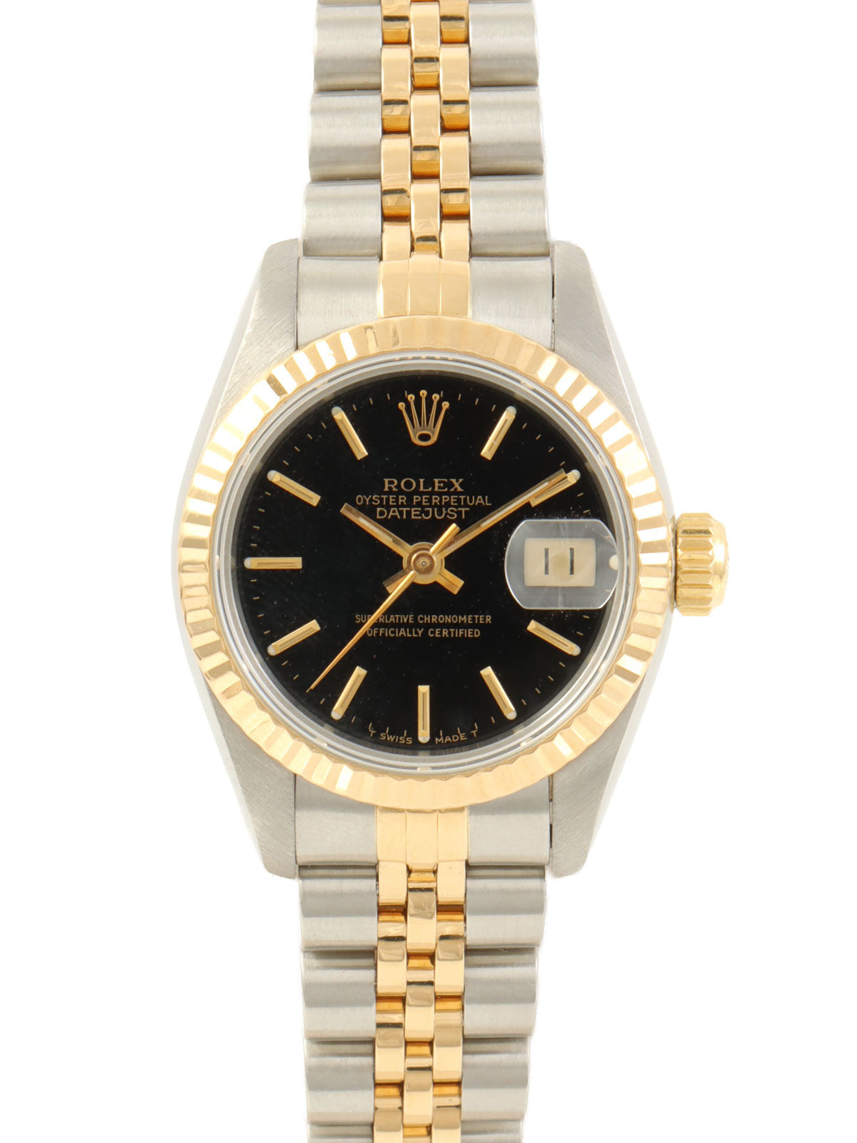 1993-1994 Oyster Perpetual Datejust in Silver/Gold/Black