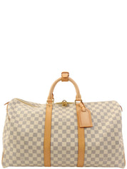 2007 年 Damier Keepall 50 Azur 帆布