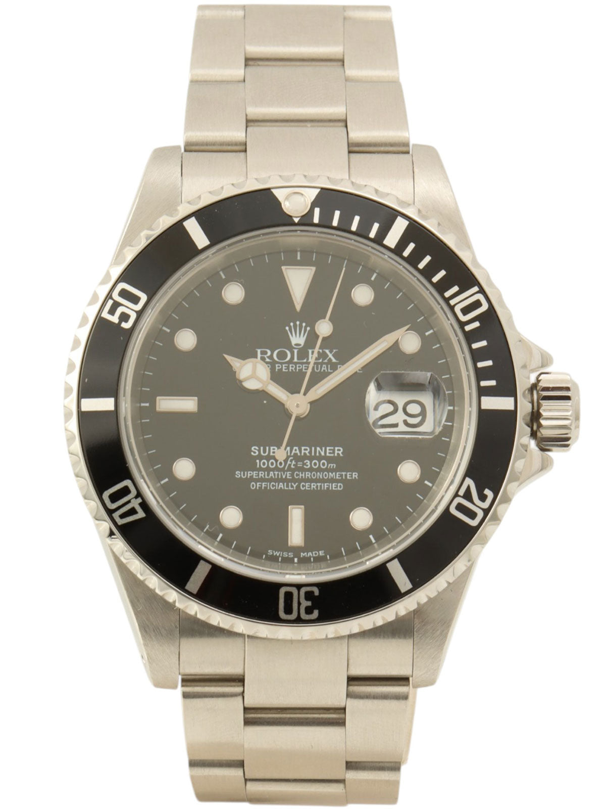 2001年頃製 サブマリーナデイト 40mm 16610 K番 シルバー/ブラック