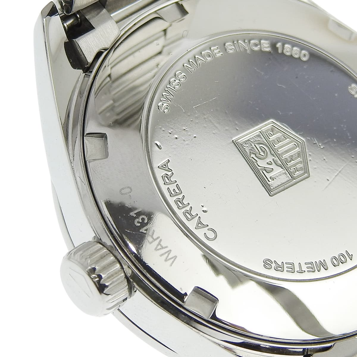 カレラWシェル 34mm WAR1311 クオーツ シルバー