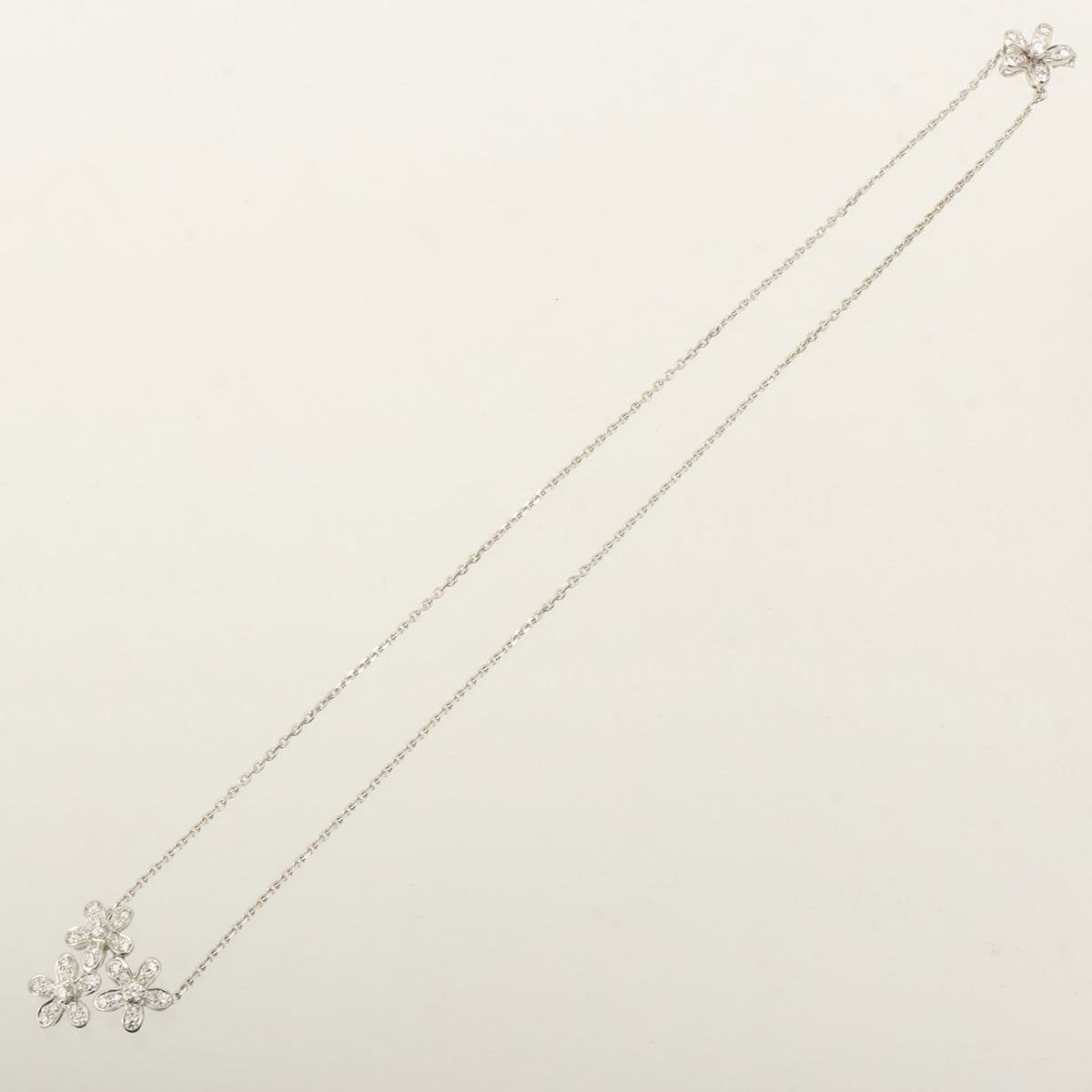 18Kダイヤモンドソクラテスネックレス シルバー