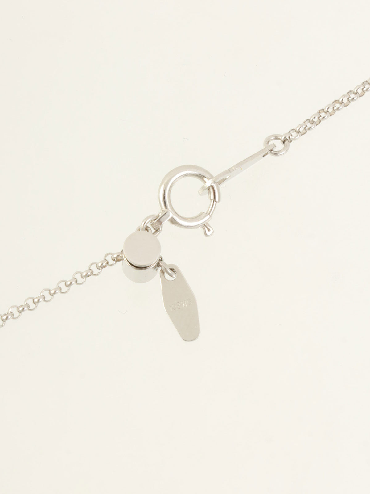 18Kダイヤモンドクロスモチーフネックレス シルバー