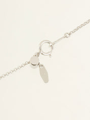 18Kダイヤモンドクロスモチーフネックレス シルバー