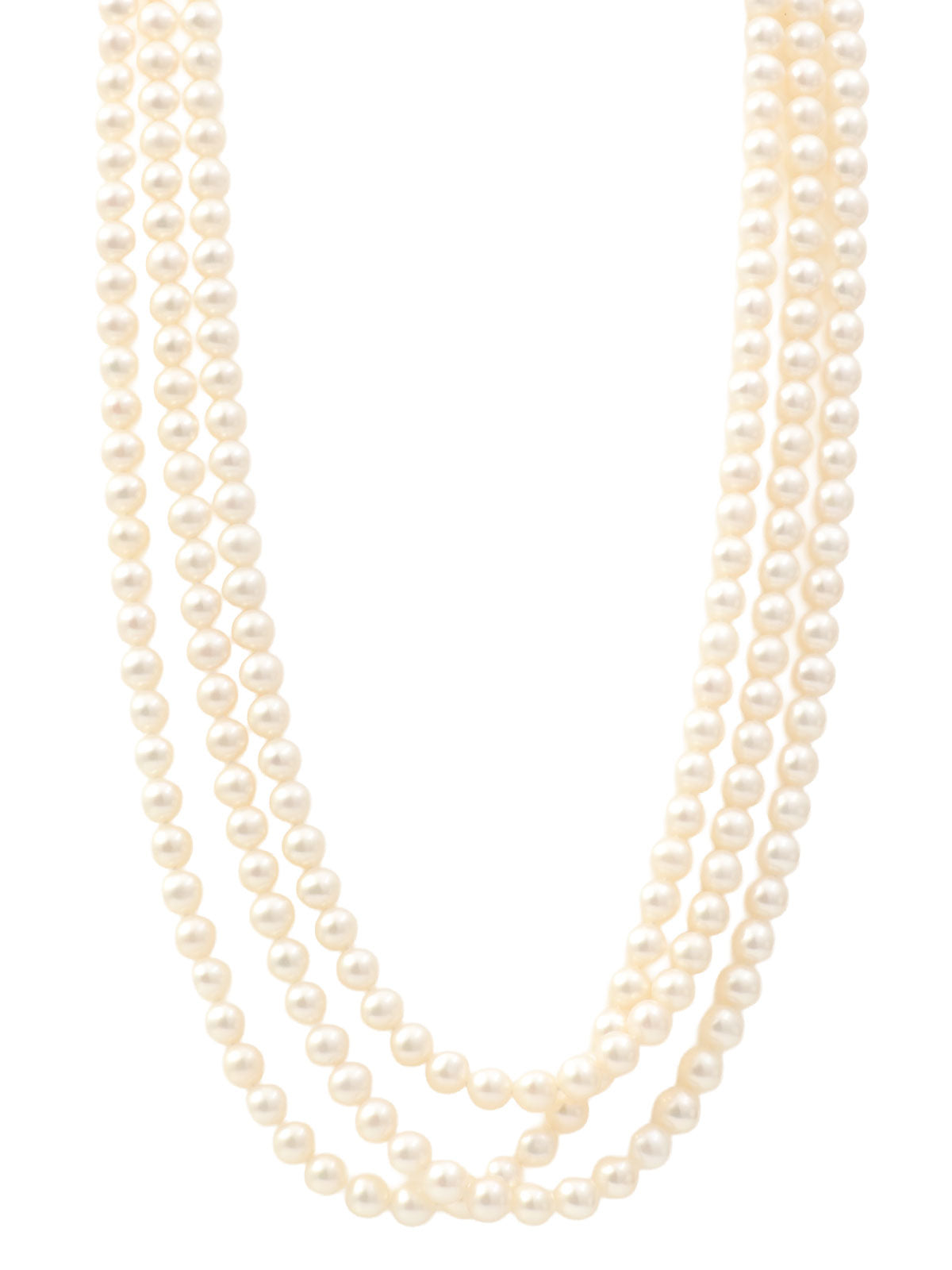 925 Pearl Long Necklace, Silver