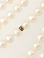 925 Pearl Long Necklace, Silver