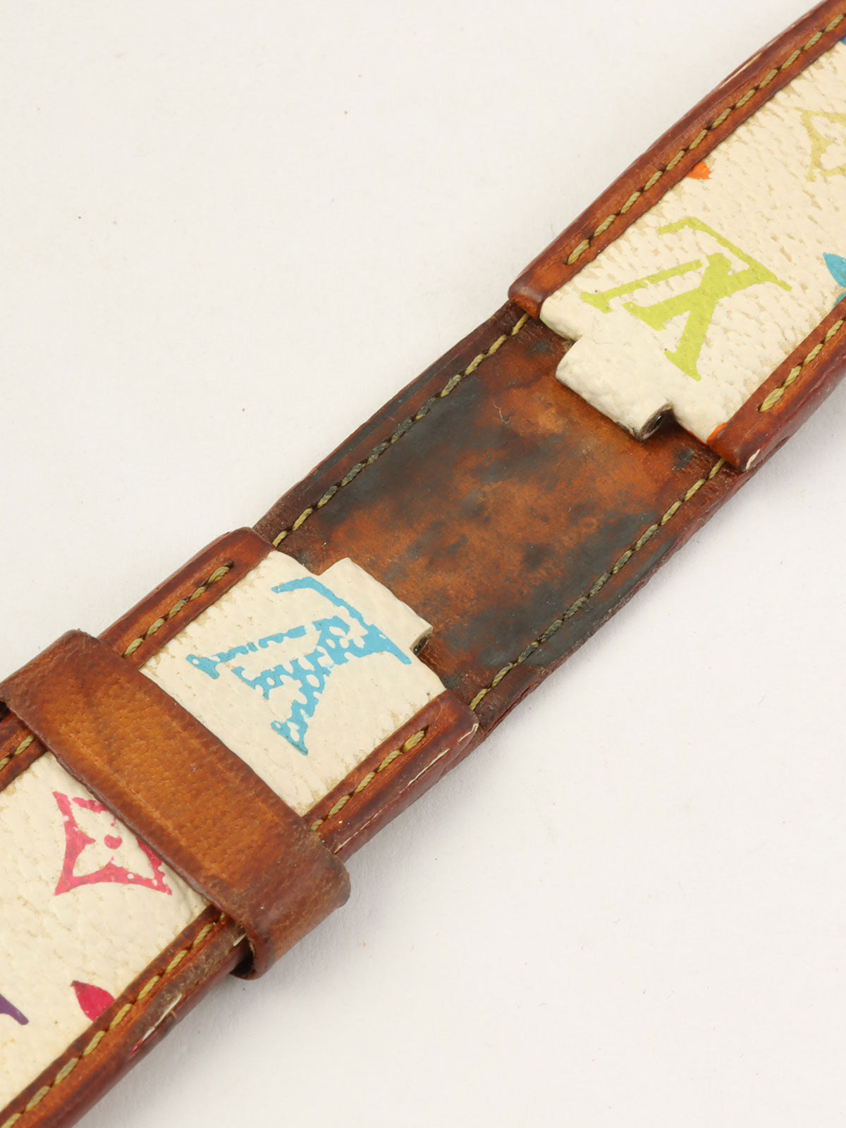 村上隆コラボレーションタンブールラブモノグラム シルバー/ブラウン/マルチ