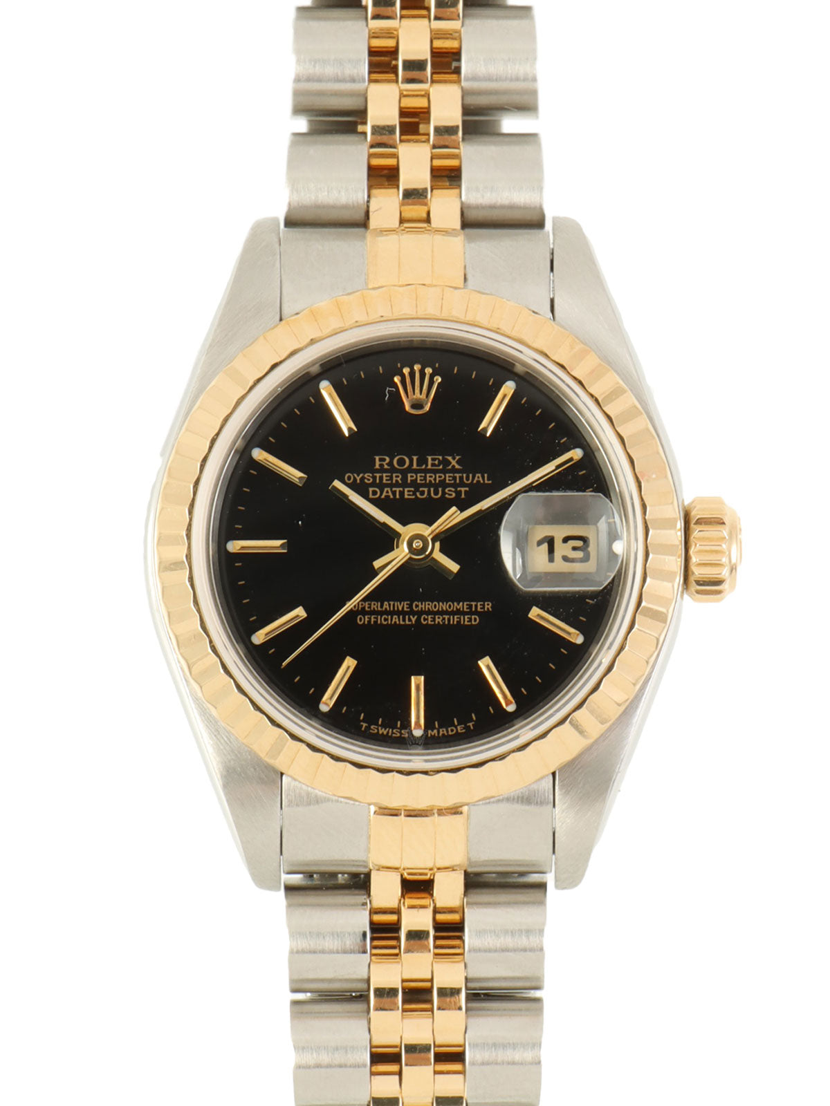 1998-1999 Oyster Perpetual Datejust in Silver/Gold/Black