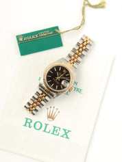 1998-1999 Oyster Perpetual Datejust in Silver/Gold/Black