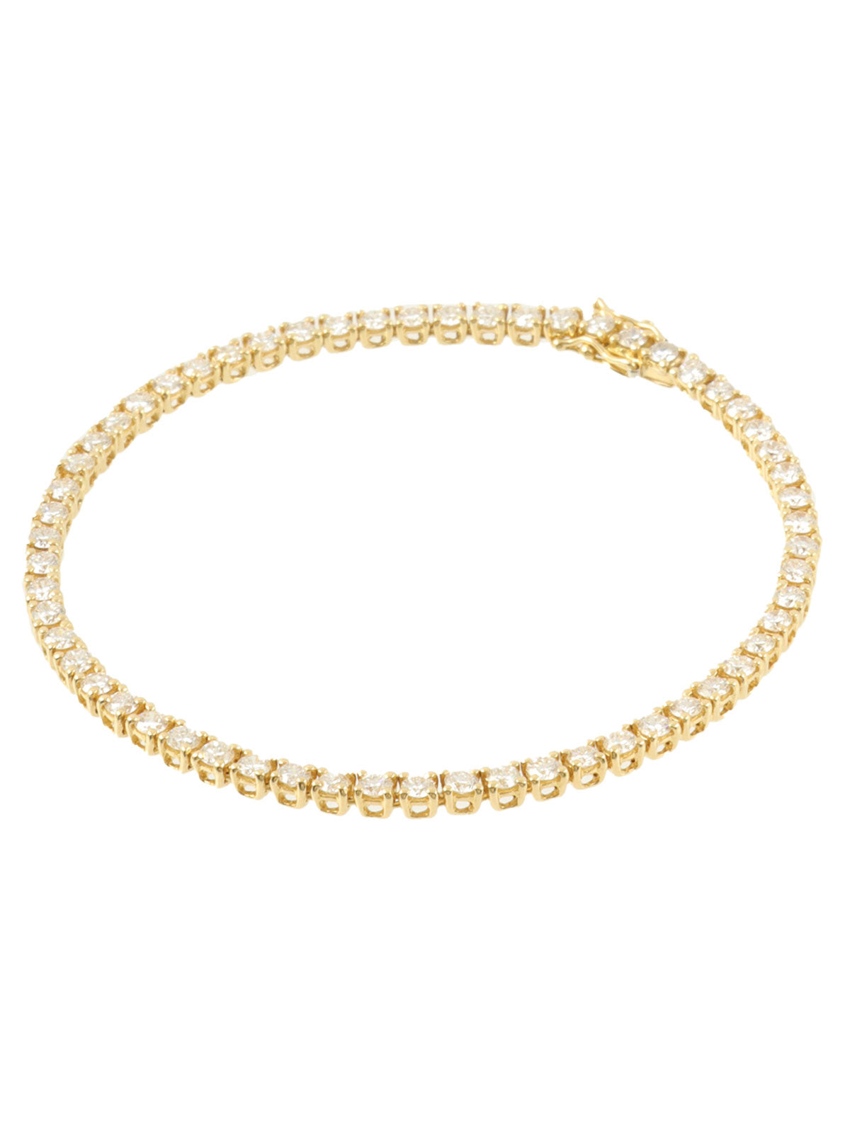 18Kテニスブレスレット ゴールド