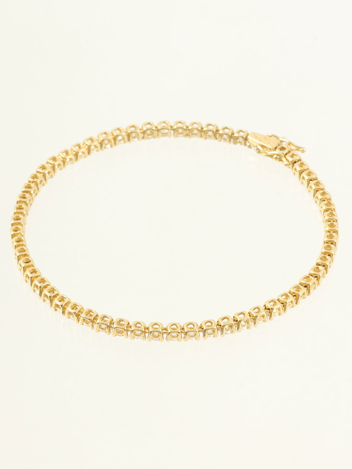 18Kテニスブレスレット ゴールド