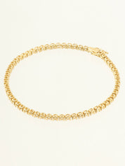 18Kテニスブレスレット ゴールド